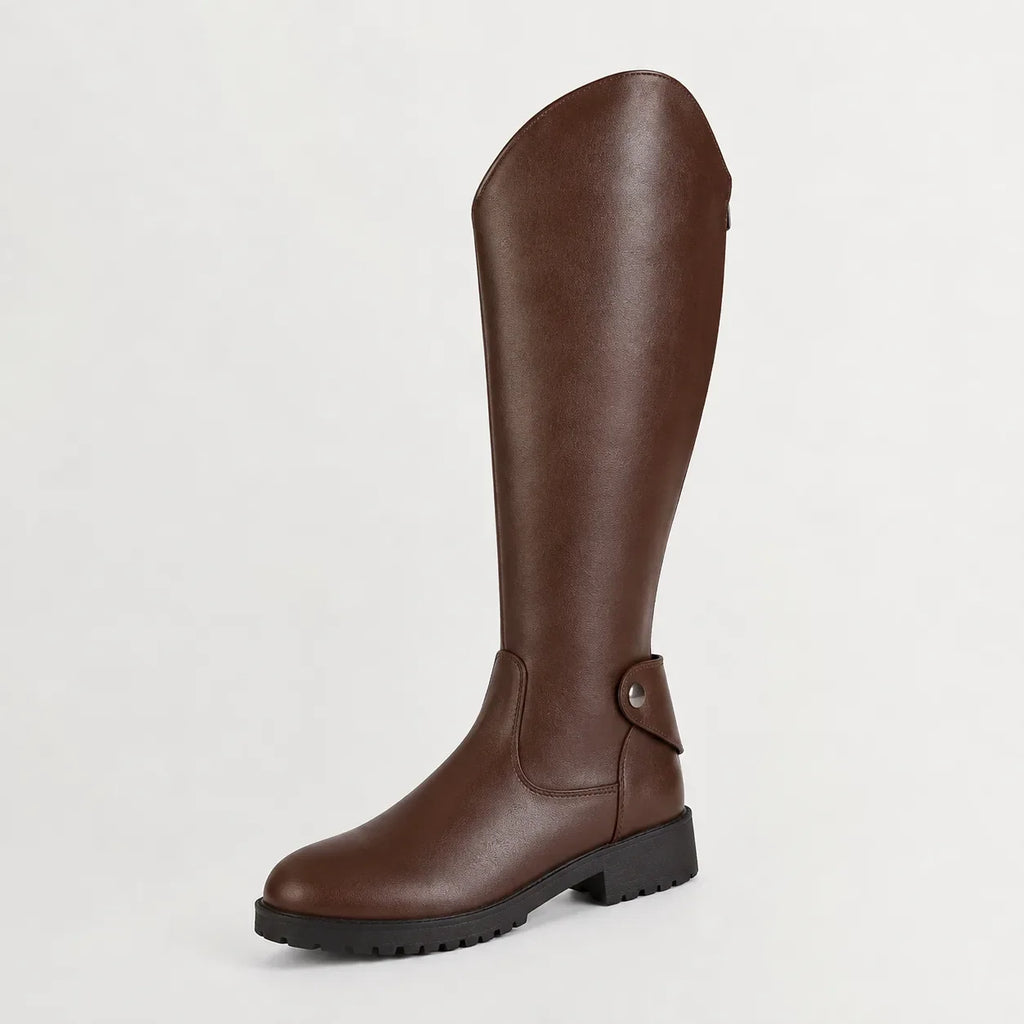 Mae – Women's Tall Leather-Look Knee-High Boots