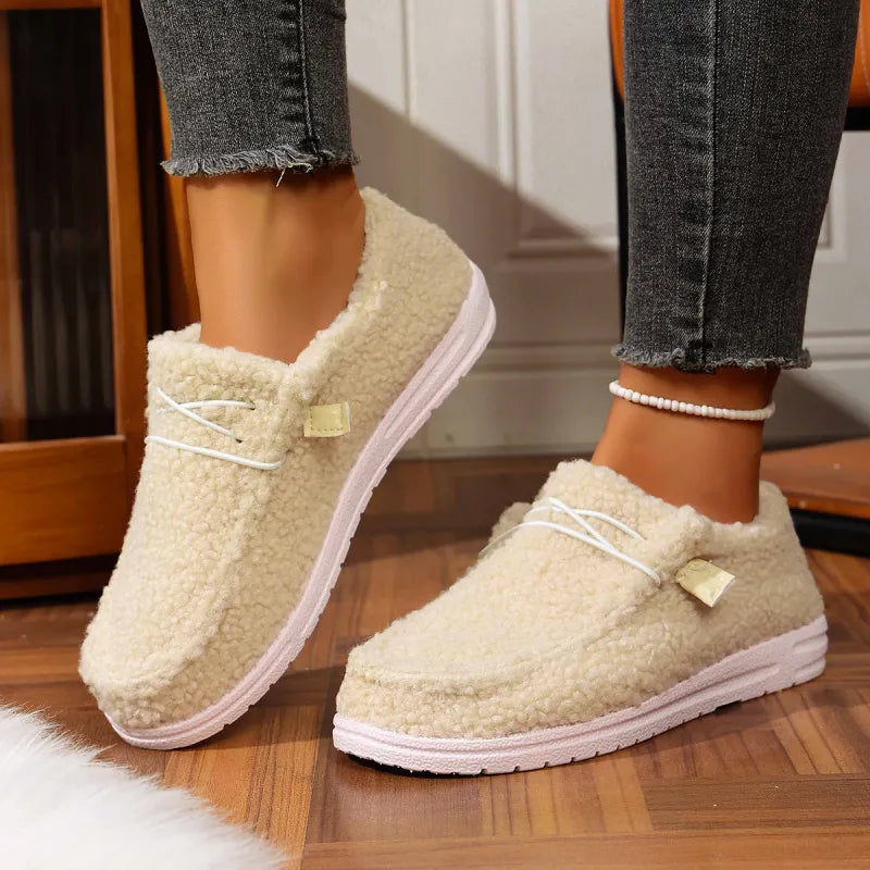 Marlee – Women's Plush Loafer Slippers with Cushioned Footbed