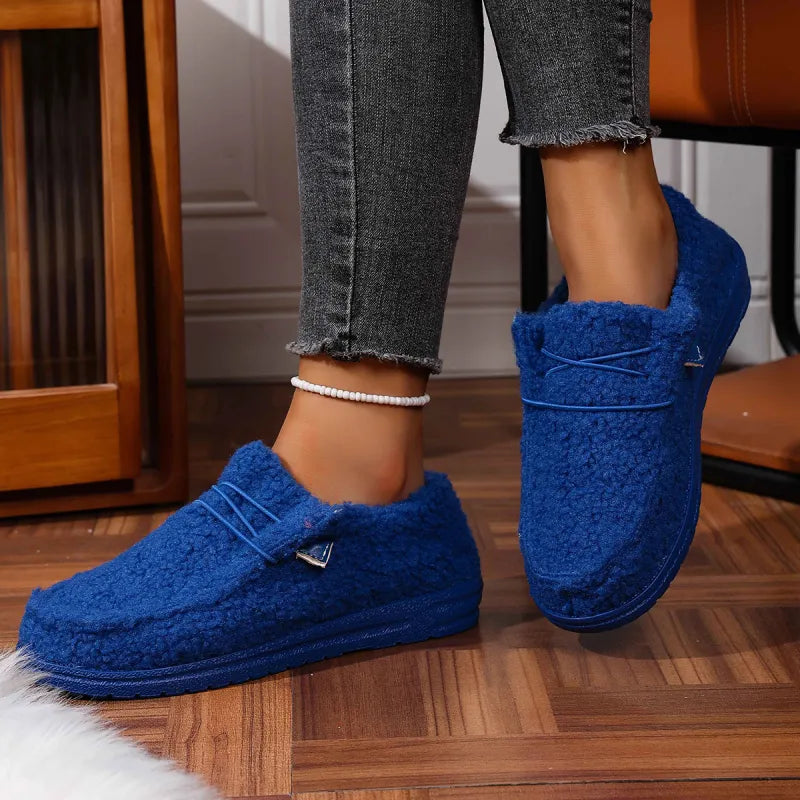 Marlee – Women's Plush Loafer Slippers with Cushioned Footbed