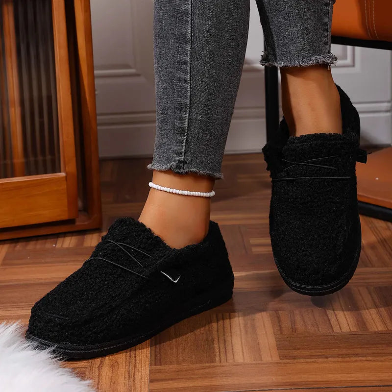 Marlee – Women's Plush Loafer Slippers with Cushioned Footbed