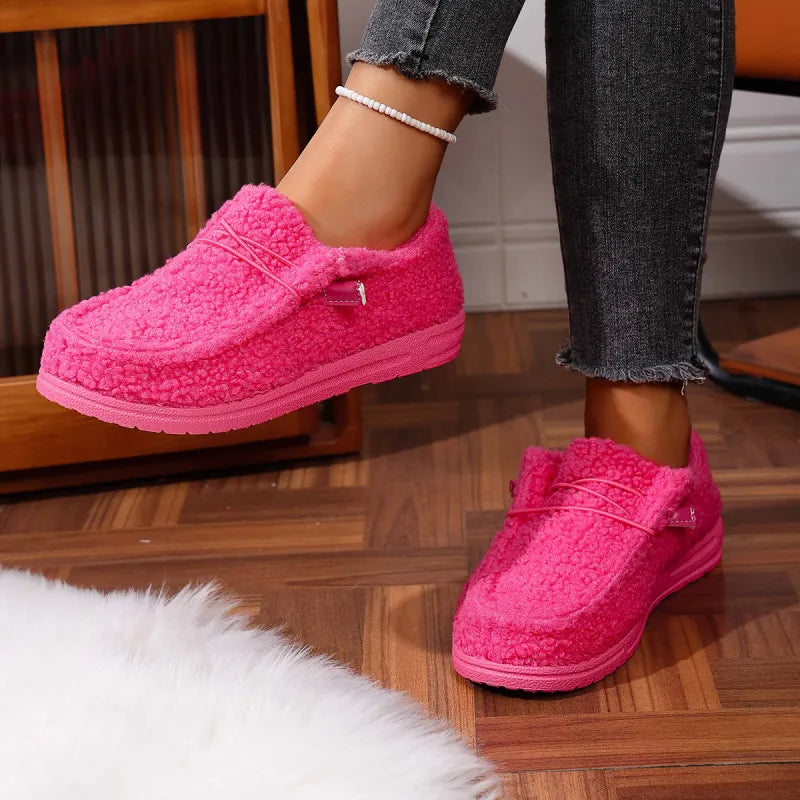 Marlee – Women's Plush Loafer Slippers with Cushioned Footbed