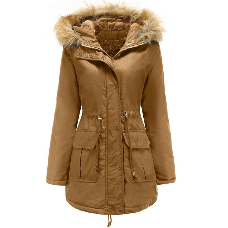 Melody – Women's Insulated Plush-Lined Winter Coat with Hood
