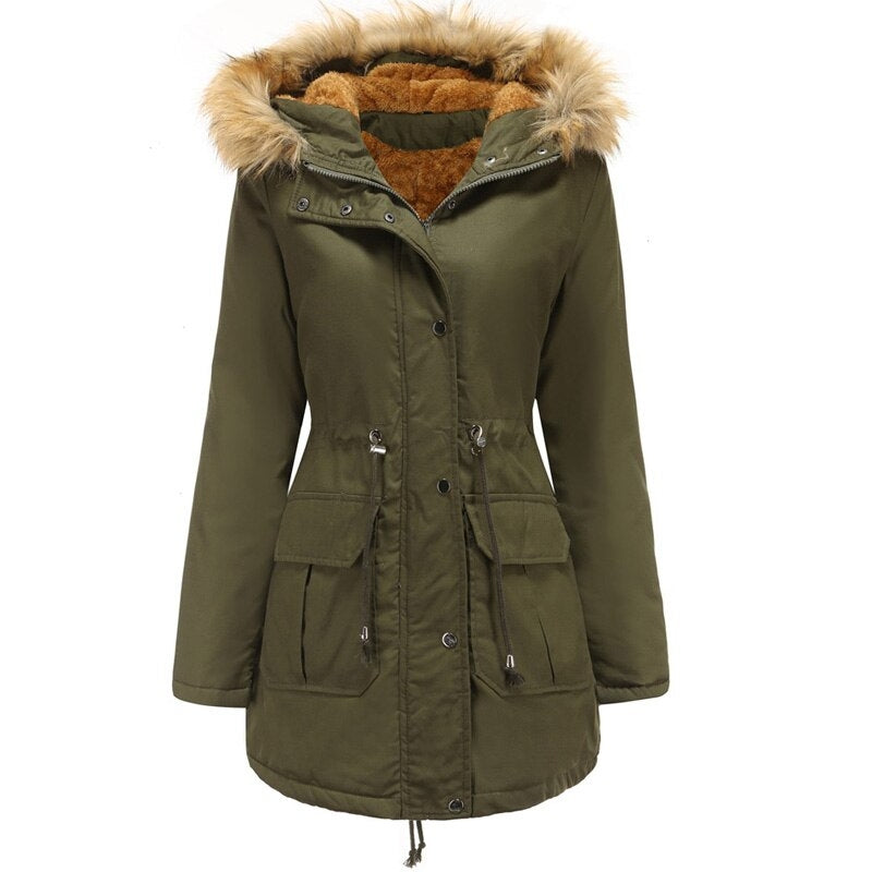 Melody – Women's Insulated Plush-Lined Winter Coat with Hood