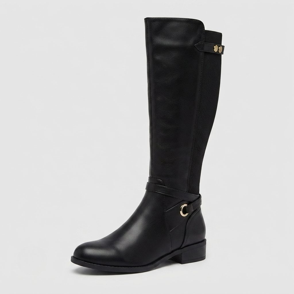 Morgan – Women's Low Heel Riding Boots with Side Zip