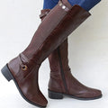 Morgan – Women's Low Heel Riding Boots with Side Zip