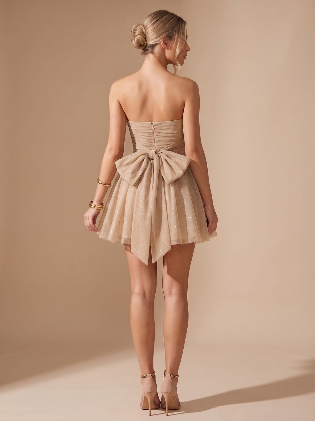 Patience – Women's Christmas Party Ruched Mini Dress