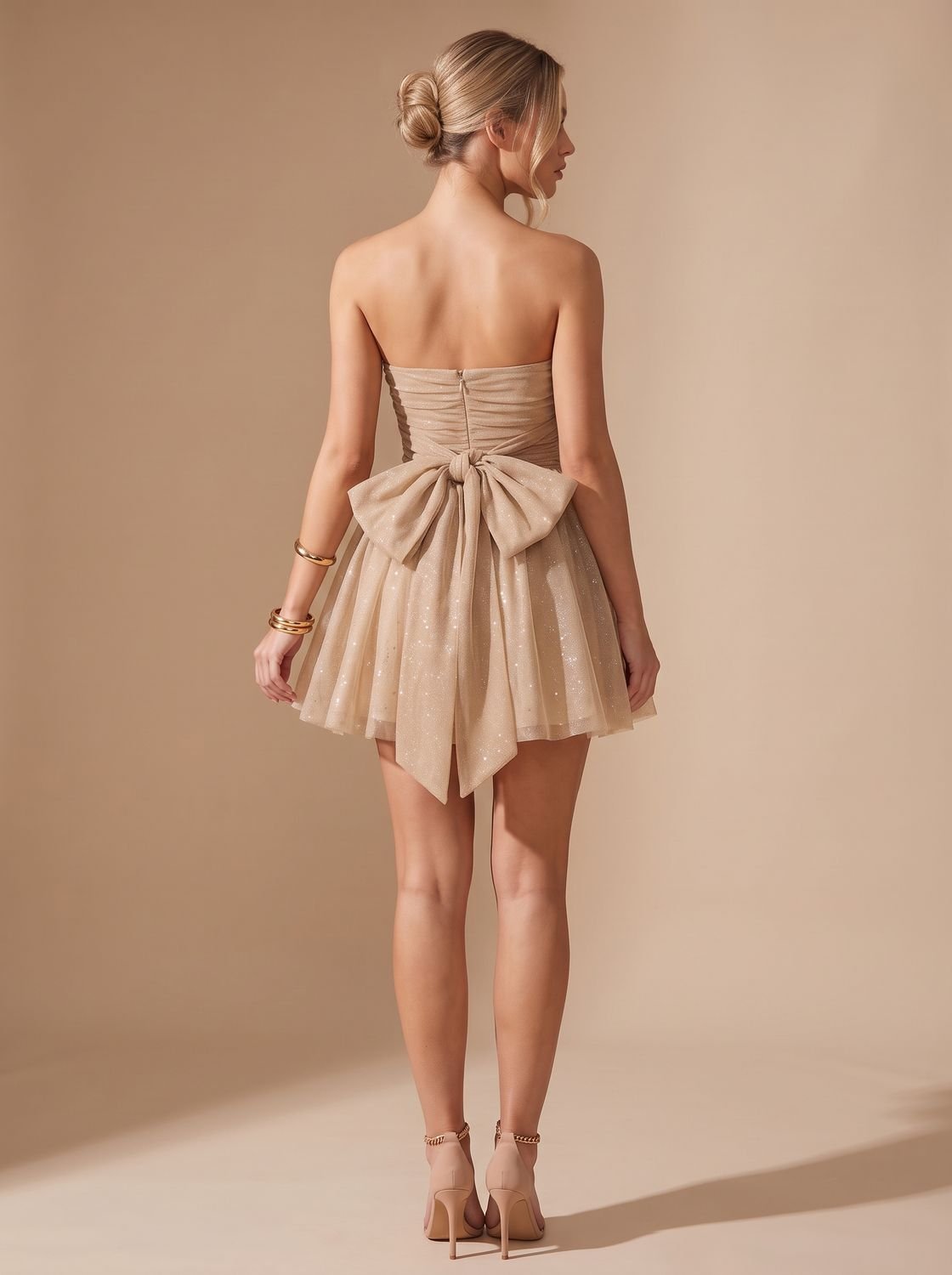 Patience – Women's Christmas Party Ruched Mini Dress