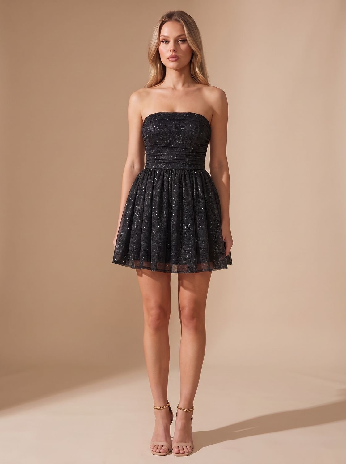 Patience – Women's Christmas Party Ruched Mini Dress
