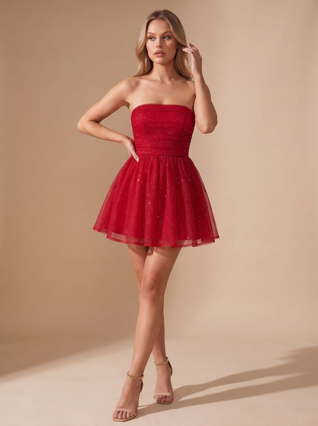 Patience – Women's Christmas Party Ruched Mini Dress
