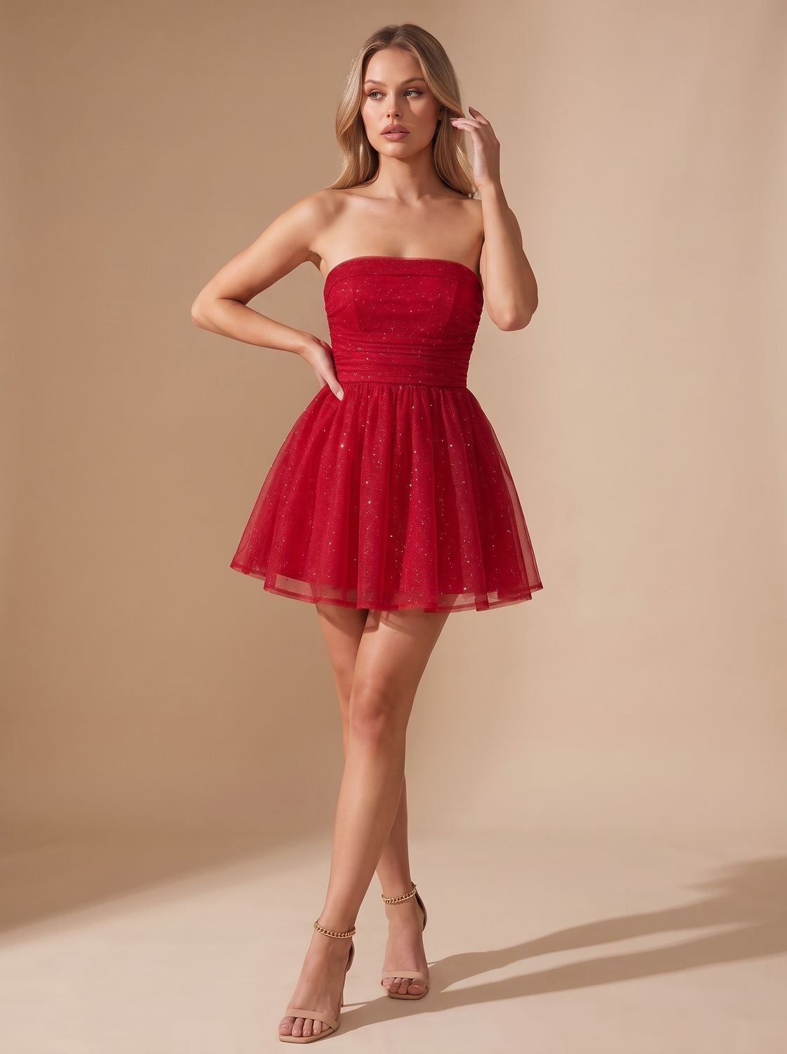 Patience – Women's Christmas Party Ruched Mini Dress