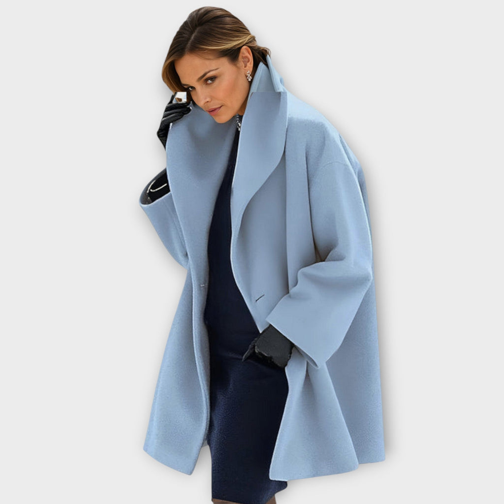 Rosa – Women's Open-Front Oversized Coat with Wide Sleeves