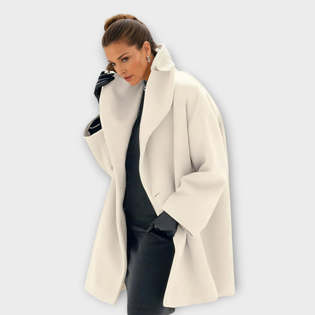 Rosa – Women's Open-Front Oversized Coat with Wide Sleeves