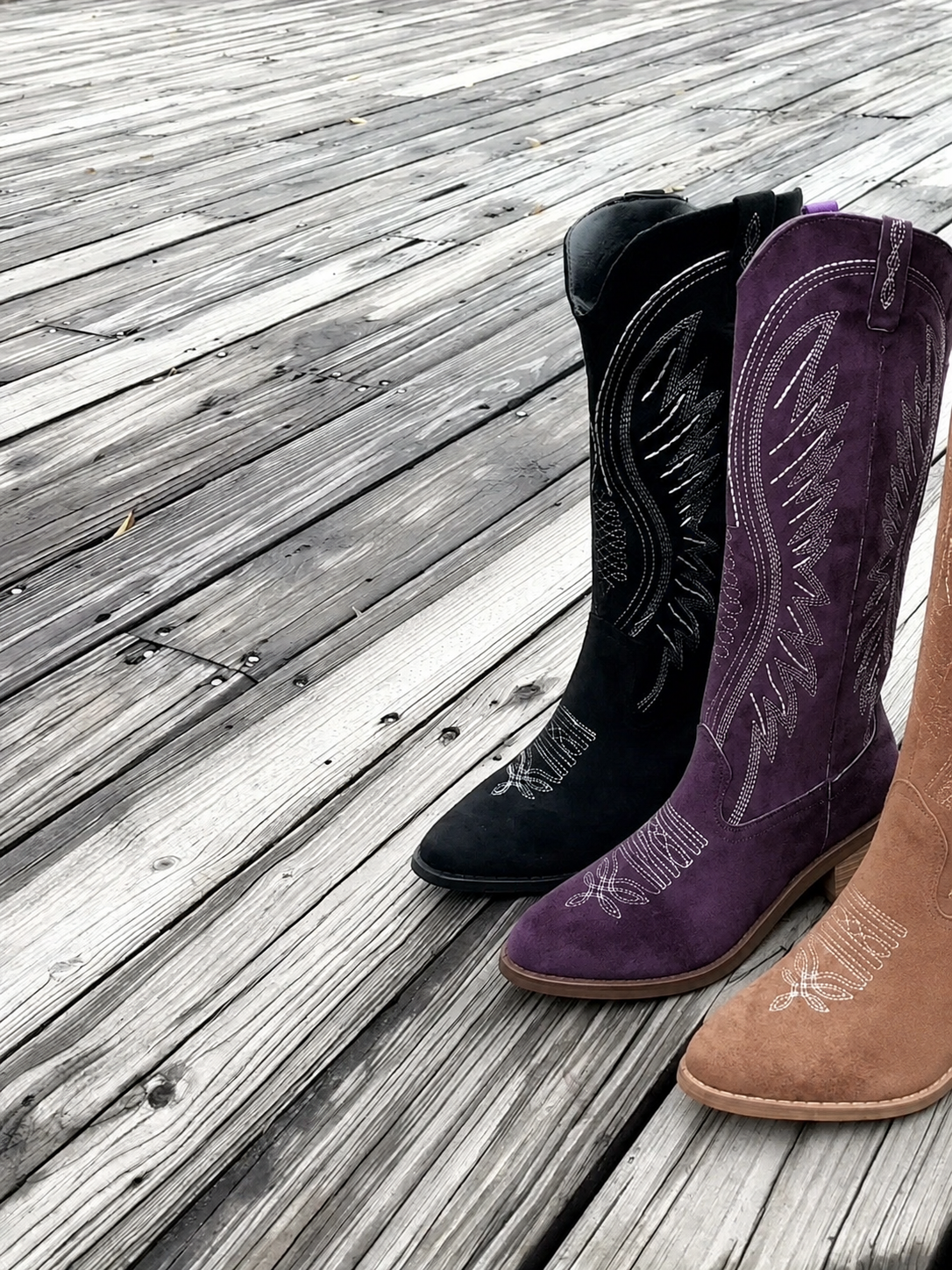 Roxana – Women's Pointed-Toe Block Heel Cowboy Boots