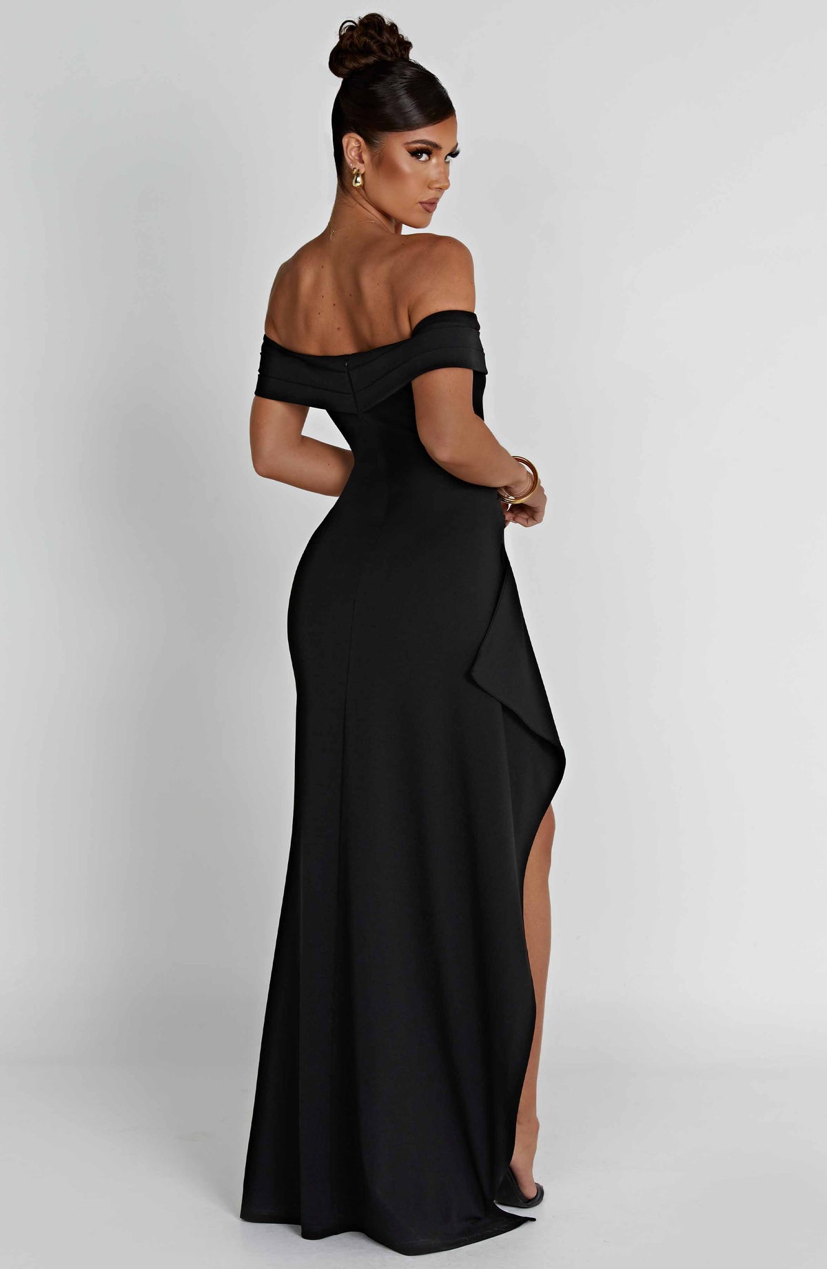 Selvaine | Women's Sequin Party Dress Maxi Gown - Black - Image 16