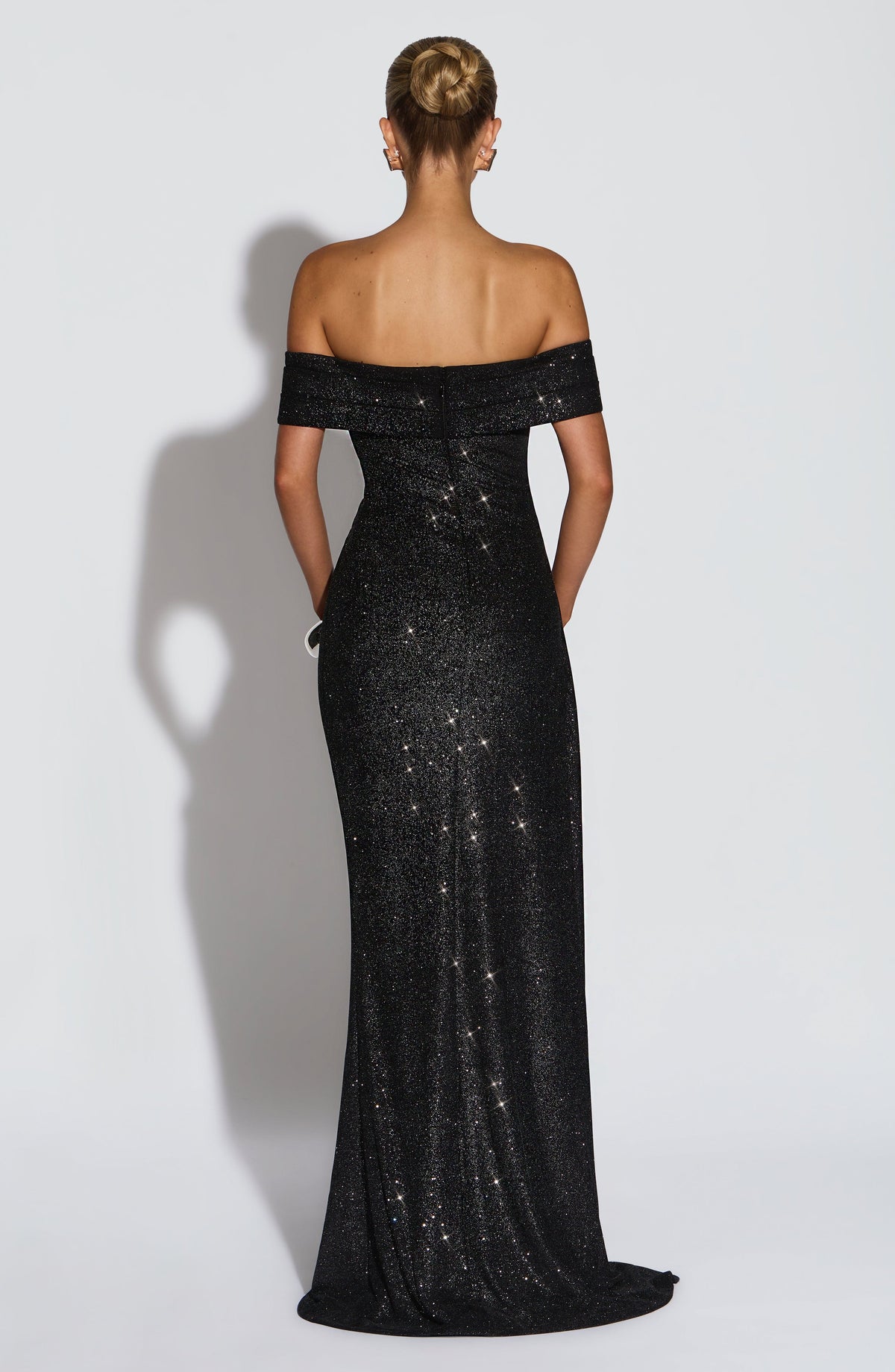 Selvaine | Women's Sequin Party Dress Maxi Gown - Black - Image 4