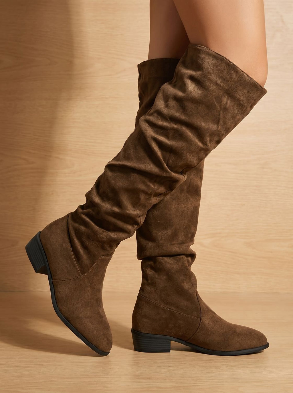 Shay – Women's Flat Pointed-Toe Over-the-Knee Boots