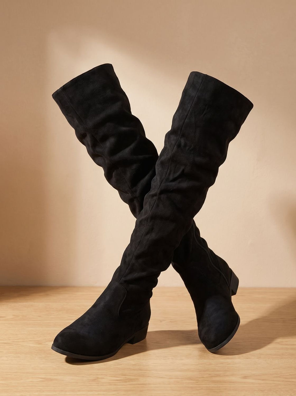 Shay – Women's Flat Pointed-Toe Over-the-Knee Boots