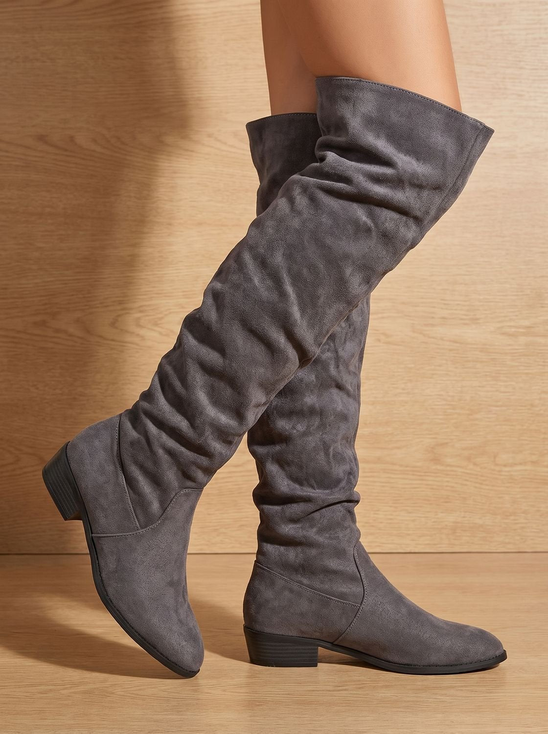 Shay – Women's Flat Pointed-Toe Over-the-Knee Boots