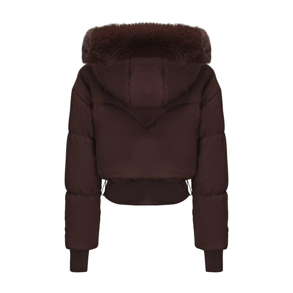 Sherry – Women's Short Padded Bomber Jacket with Hood