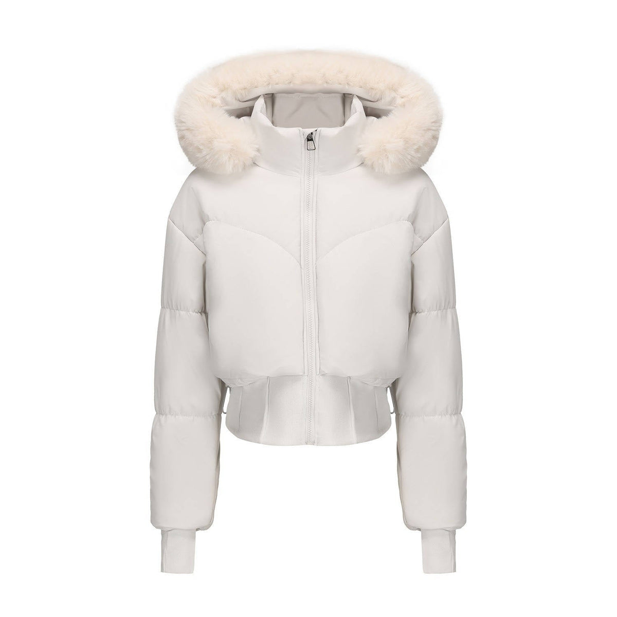 Sherry – Women's Short Padded Bomber Jacket with Hood