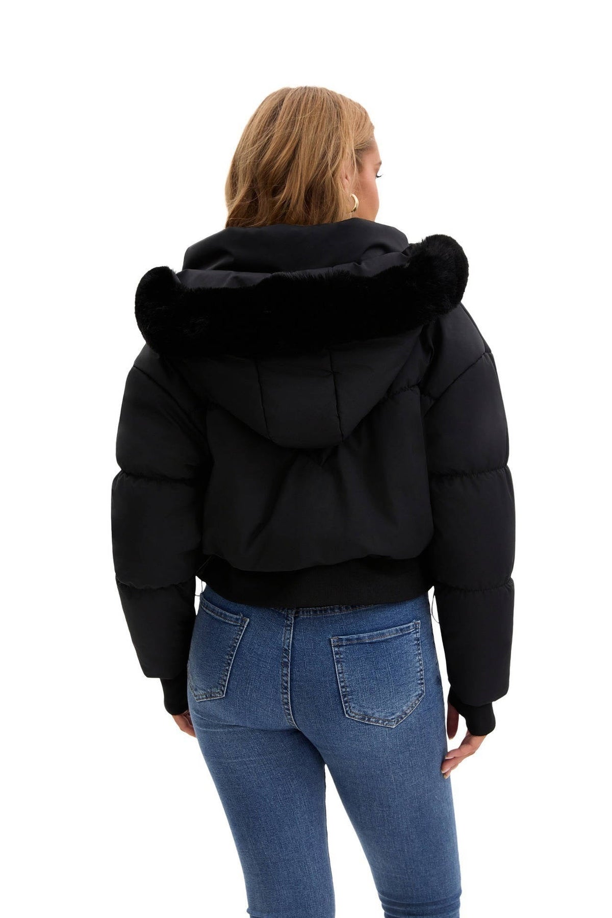 Sherry – Women's Short Padded Bomber Jacket with Hood