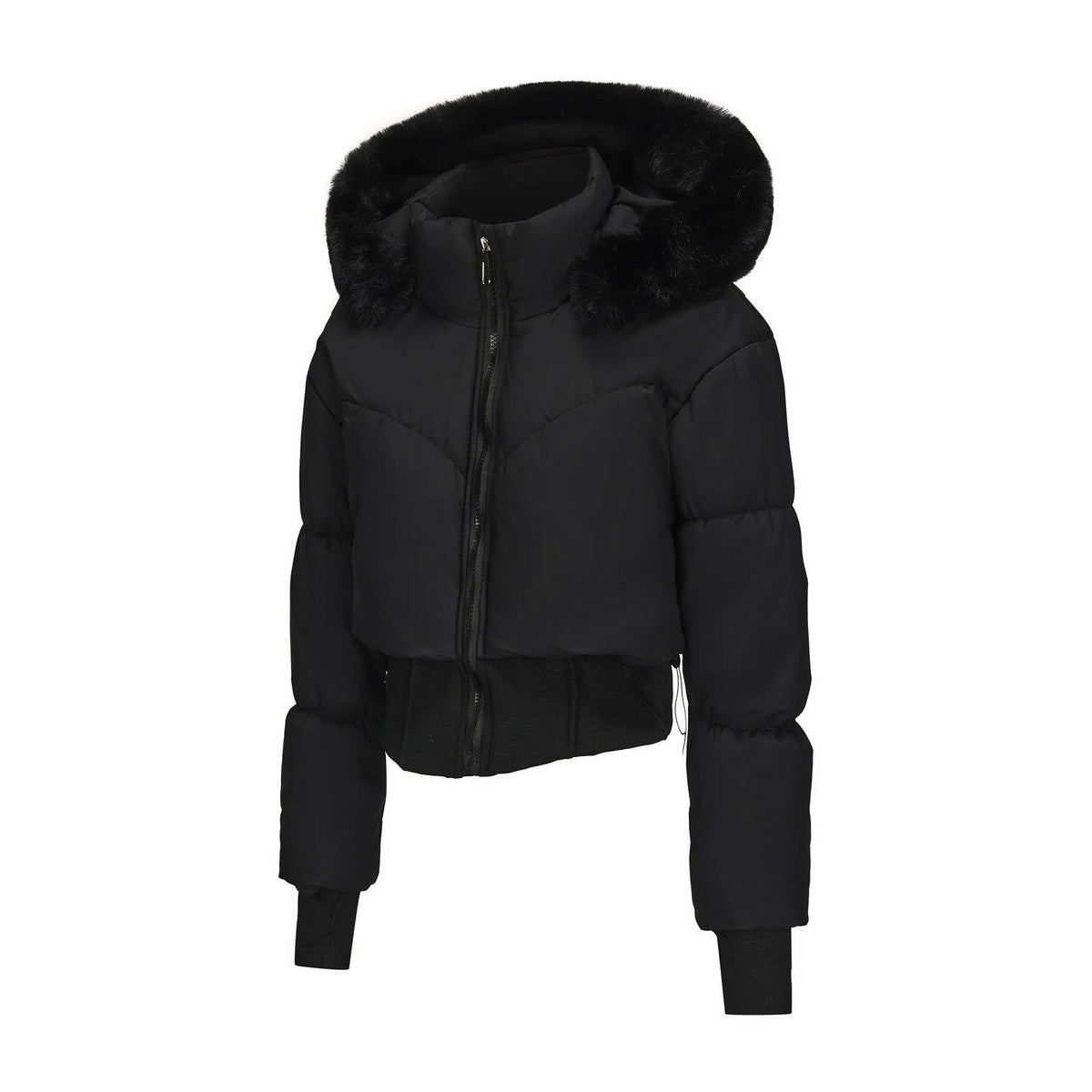 Sherry – Women's Short Padded Bomber Jacket with Hood