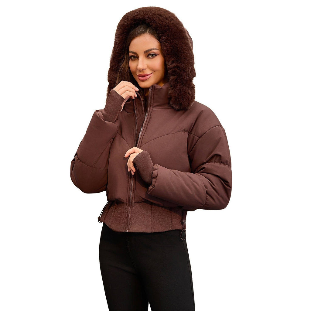 Sherry – Women's Short Padded Bomber Jacket with Hood