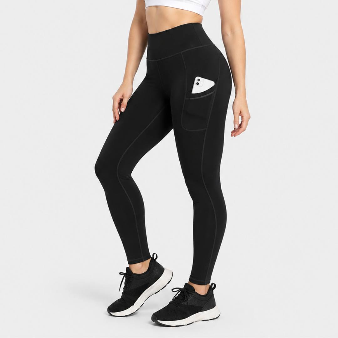 Kayla – Thermal High-Waisted Leggings with Side Pockets for Women