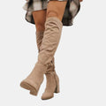 Zinnia – Women's Round-Toe Stretch Over-the-Knee Boots