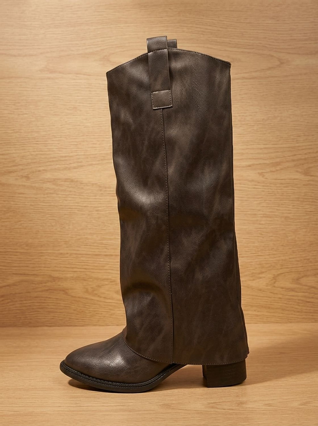 Zoe – Women's Fold-Over Cuff Knee-High Boots